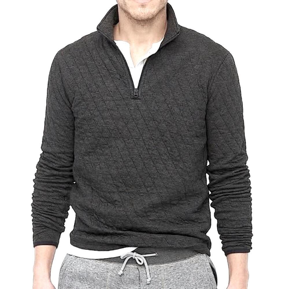J.Crew Quilted Half Zip Pullover. Size M